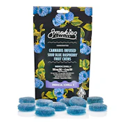 Smokiez | Sour Blue Raspberry | Fruit Chews 10pk | 100mg
