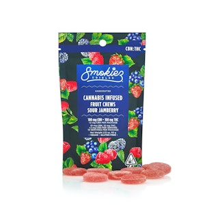 SMOKIEZ - Sour Jamberry CBN 1:1 | Fruit Chews |  Smokiez