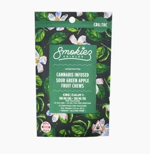 Smokiez - Sour Green Apple CBG 1:1| Fruit Chews |  Smokiez 