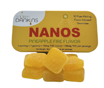 Pineapple Fire | 10mg THC | Gummies | 10 Pieces | Snobby Dankins