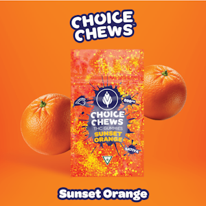 Choice Chews - Choice Chews - Sunset Orange Gummies (Sativa) - 200mg