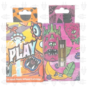 PLAY - PLAY - Bubblegum OG 1G Hash Rosin Infused Cart