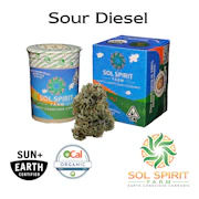 Sol Spirit | Sour Diesel | Sungrown Flower | 1/8oz
