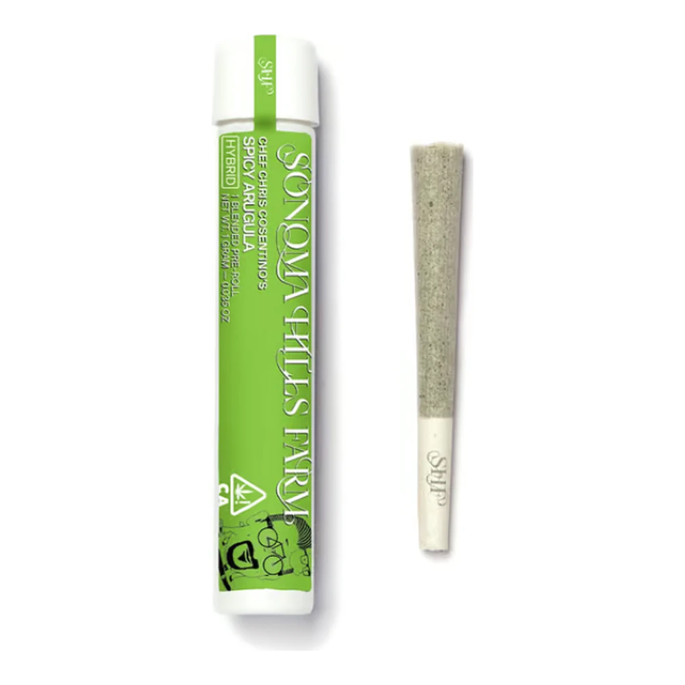 Sonoma Hills Farm - Sonoma Hills Farm | Spicy Arugula 1:1:1 | THC:CBD:CBG Sungrown Pre-Roll | 1g Main Image