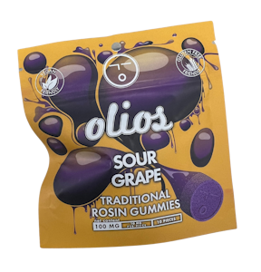 OLIO - Olio | Edible | Live Rosin Gummies - Sour Grape | 100mg, 10