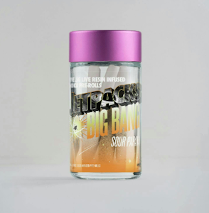 Jetpacks - JetPacks BigBang | Sour Papaya | 5pk infused- pre roll | indica