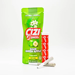 Cizi - Cizi - Dueces - Sour Green Apple - 1.5g Infused Pre-Rolls - 2pk