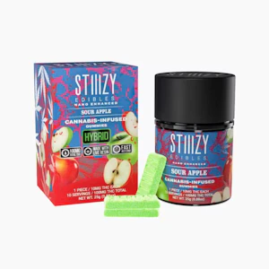 STIIIZY - Stiiizy - Edibles - Nano Enhanced - Hybrid - Sour Apple - 10pk - Gummies - (100mg)
