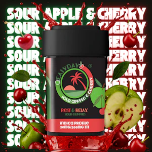 Easy Day - Easy Day Rest & Relax 20MG Sour Apple Cherry Indica Gummies 10pk