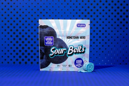 Hometown Hero CBD - Hometown Hero Sour Belts Blueberry 3000 mg