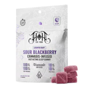 Heavy Hitters - Lights Out - Sour Blackberry - 100mg THC 100mg CBN Diamond Infused Gummies - 10pk