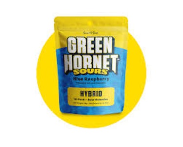 GREEN HORNET - Green Hornet- Sour Blue Raspberry Gummies 100MG
