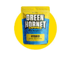 Green Hornet - Green Hornet- Sour Blue Raspberry Gummies 100MG Main Image