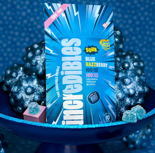 INCREDIBLES - Sour Blue Razzberry 1:1 THC:CBG 10pk Gummies - 100mg