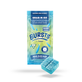 Sauce Bursts - Sour Blue Razz Live Resin - 200mg