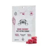 Heavy Hitters - Sour Cherry - 100mg THC Diamond Infused Gummies - 10pk