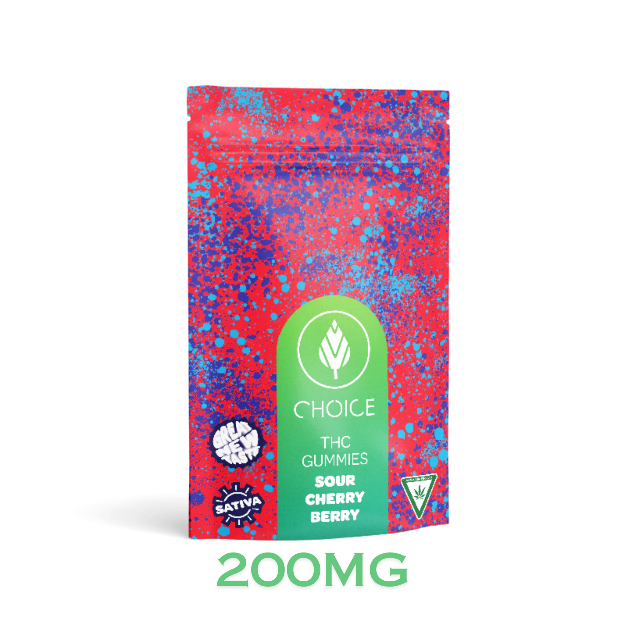 CHOICE - Choice Chews  - Sour Cherry Berry - 200MG Main Image