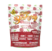 Retro Bakery | Sour Cherry Wheels | 25mg THC (2ct)