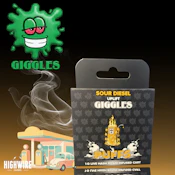 Giggles Puffs Live Hash Rosin Cart Sour Diesel 1g