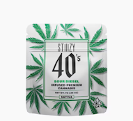 Stiiizy - Infused Flower - Infused 40's - Sativa - Sour Diesel - (7g)