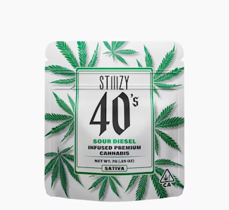 STIIIZY - Stiiizy - Infused Flower - Infused 40's - Sativa - Sour Diesel - (7g)