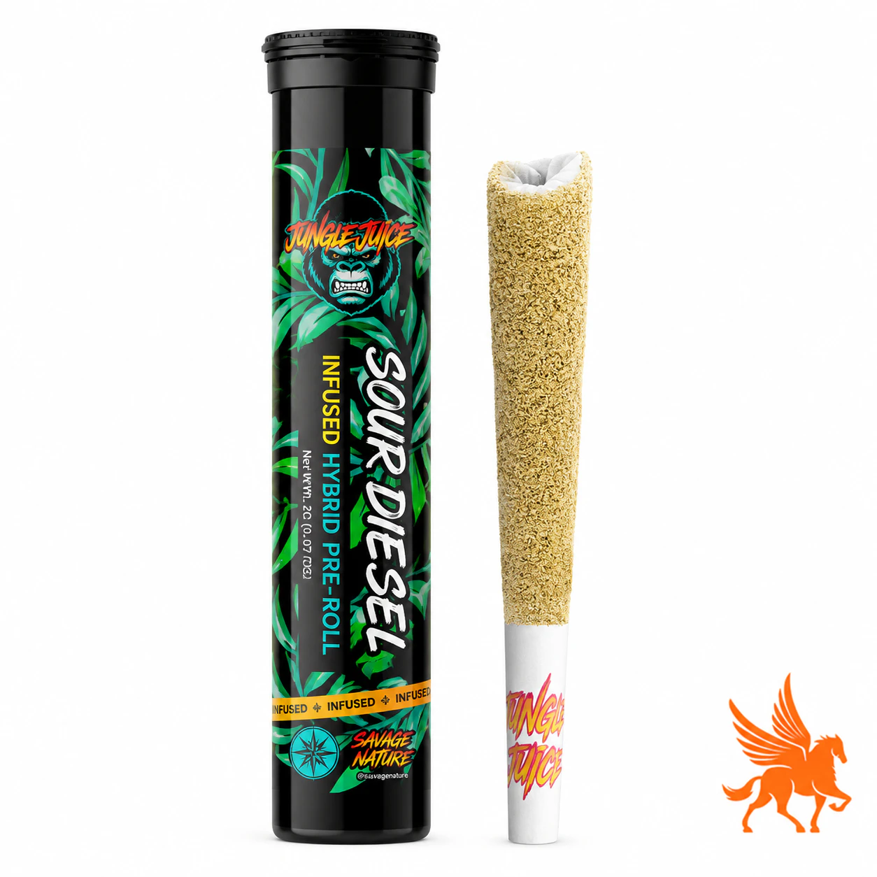 Jungle Juice -  1g INFUSED PREROLL | JUNGLE JUICE | SOUR DIESEL Main Image