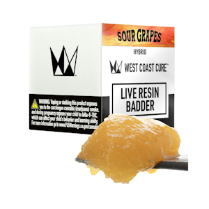 WEST COAST CURE - Sour Grapes (H) | 1g Live Resin Badder | West Coast Cure