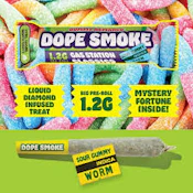 Dope Smokes-Sour Gummy Worm 1.2 Infused Preroll