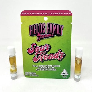 FIELDS FAMILY FARMZ - Fields Family Farmz Sour Headz Liquid Live Resin Cartridge 1.0g