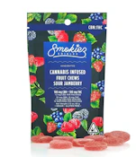 Smokiez- Sour Jamberry Fruit Chews 10pk CBN 1:1