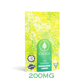 Choice Gummies - Super Sour Lemon - 200mg