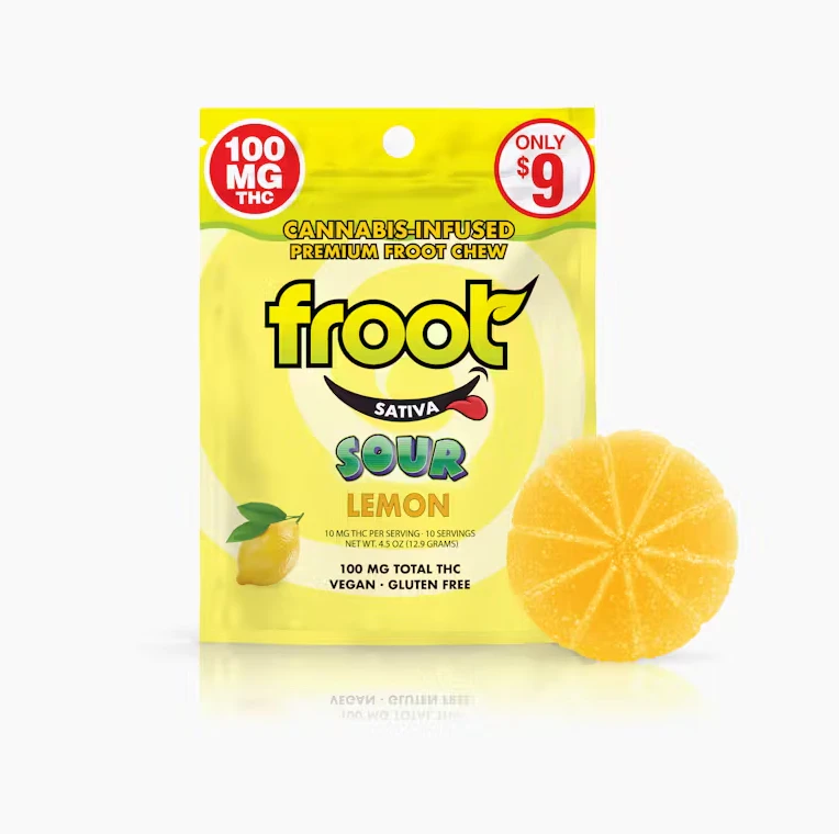 Froot - Froot - Sativa - Sour Lemon - Gummies - (100mg) Main Image