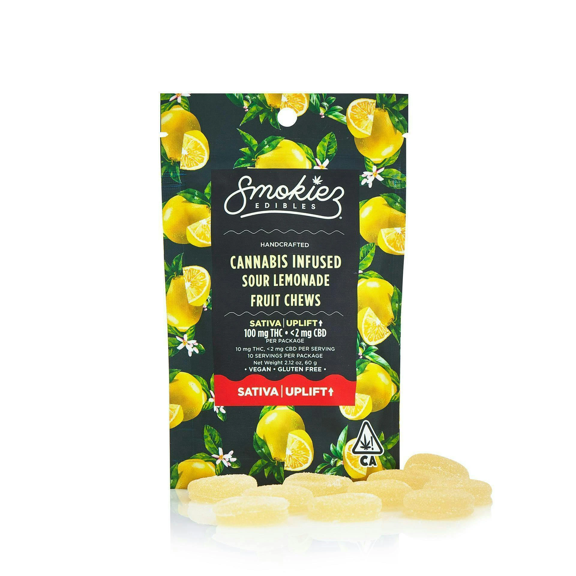 SMOKIEZ - Sour Lemonade / 100mg THC Fruit Chewz / Smokiez Edibles Main Image