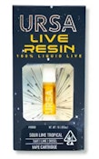 URSA 1g Sour Lime Tropical Live Resin Cartridge