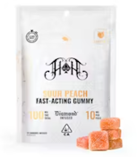 HEAVY HITTERS Sour Peach | Sativa - Fast-Acting Gummies - 100mg THC [S] 10mg per pc 10 pcs