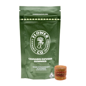 The Flower Co. - Flower Co. - Sour Strawberry Gummies 100mg