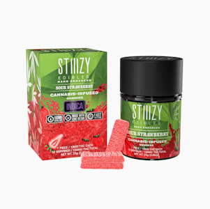 STIIIZY - Stiiizy - Edibles - Nano Enhanced - Indica - Sour Strawberry - 10pk - Gummies - (100mg)