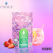 Choice Gummies Super Sour Strawberry Lemonade 100mg (Indica)