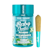 Sour Tsunami (H) | .5g 5pk Rosin Enhanced Diamond Infused Baby Jeeter Prerolls | Jeeter