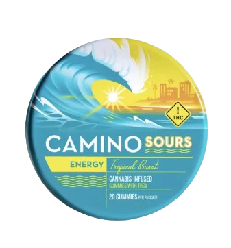 Camino - Camino Sours 'Energy' Tropical Burst Gummies 2:1 THC:THCv | 100MG | 10 PACK Main Image