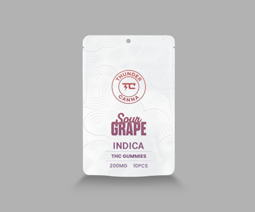 THUNDER CANNA - Grape Sour Gummies 200MG