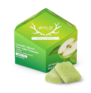 WYLD - Sour Apple Gummies | 10pc 100mg (THC)