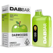 DABWOODS DABBAR 2.0 LIQUID DIAMOND 1G SOUR APPLE TWIST