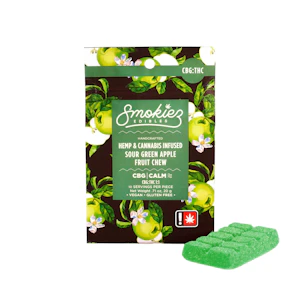 Smokiez Edibles - Sour Green Apple Gummy, CBG:THC, Single