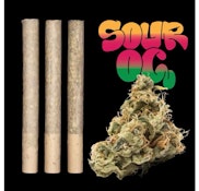 Sour OG Darts | Pre-Roll Pack | 3pk | .5g