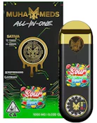 Sour Watermelon Squirt | Muha Meds | 3rd Gen Distillate Disposable | 1g