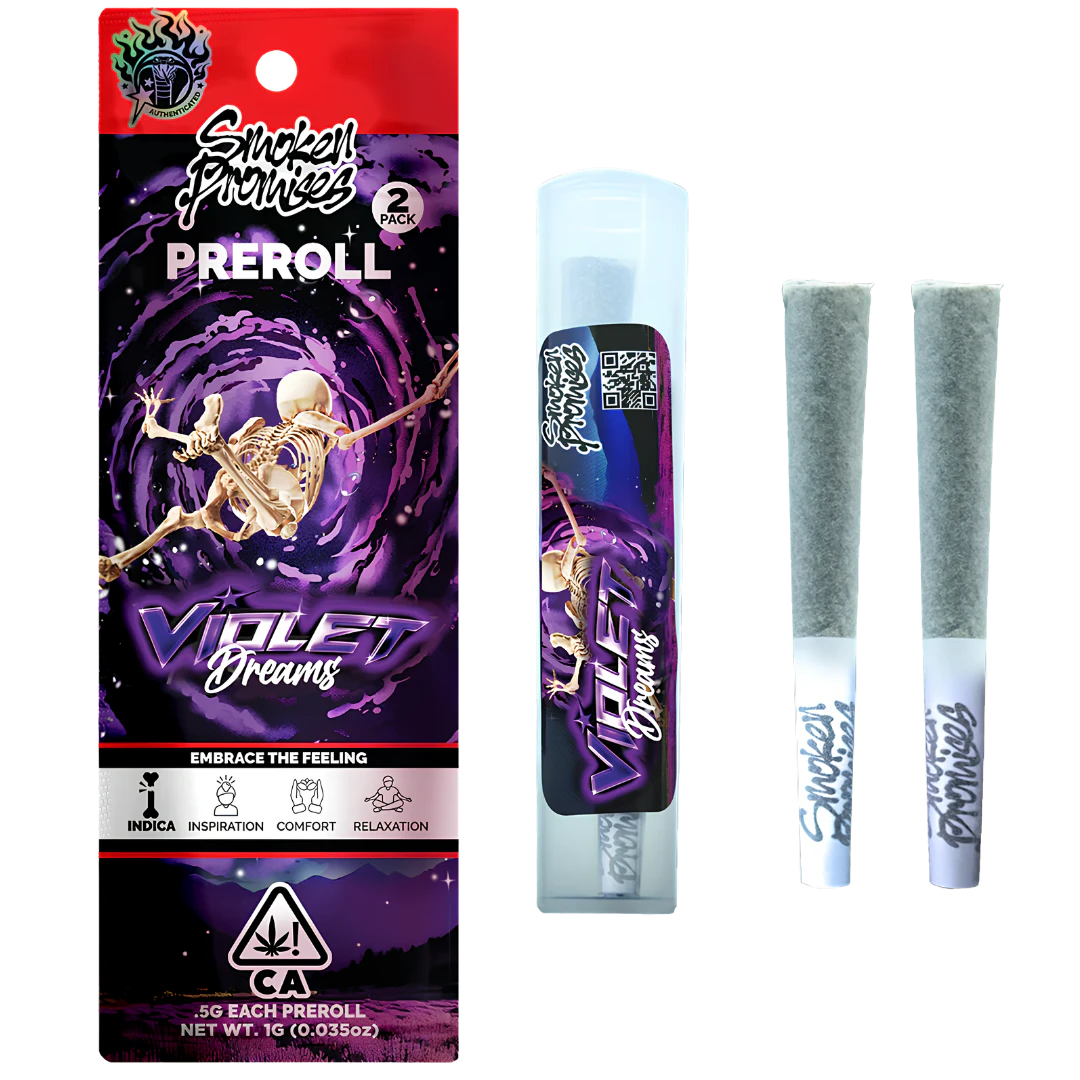 Smoken Promises - Smoken Promises - 2pk Prerolls - Violet Dreams Main Image