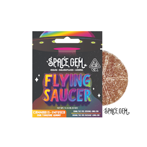 Space Gem - SPACE GEM | SWEET PINK LEMONADE FLYING SAUCER | EDIBLE | 100MG