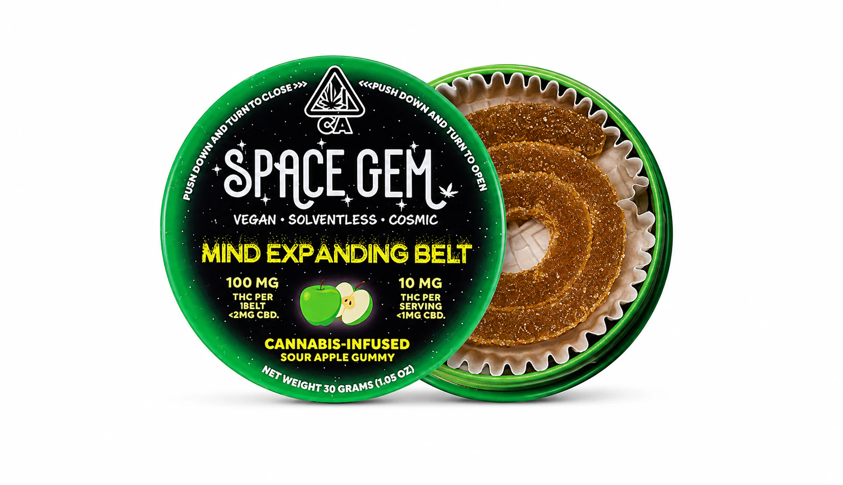 Space Gem - Space Gem | Mind Expanding Belt | Sour Apple | Gummies Main Image