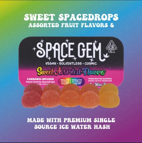 Space Gem - Space Drops Sweet Assorted 100mg THC - Space Gem Main Image